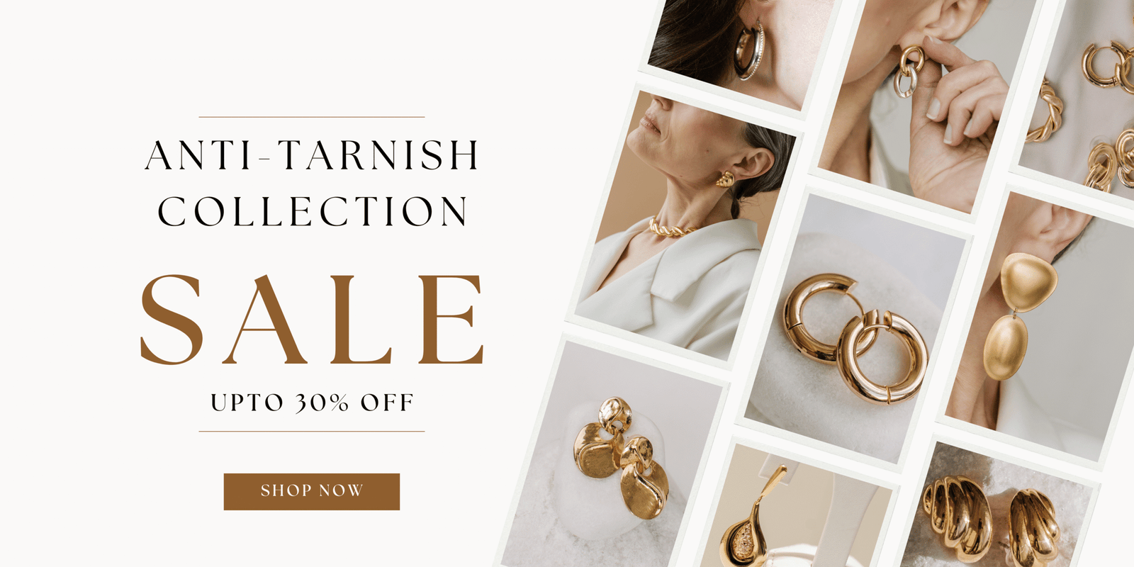 Beige Minimalist Mother's Day Sale Promotional Banner